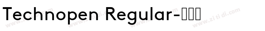 Technopen Regular字体转换